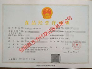 如何在信陽辦理房產經紀人證、食品經營許可證及教育咨詢公司注冊